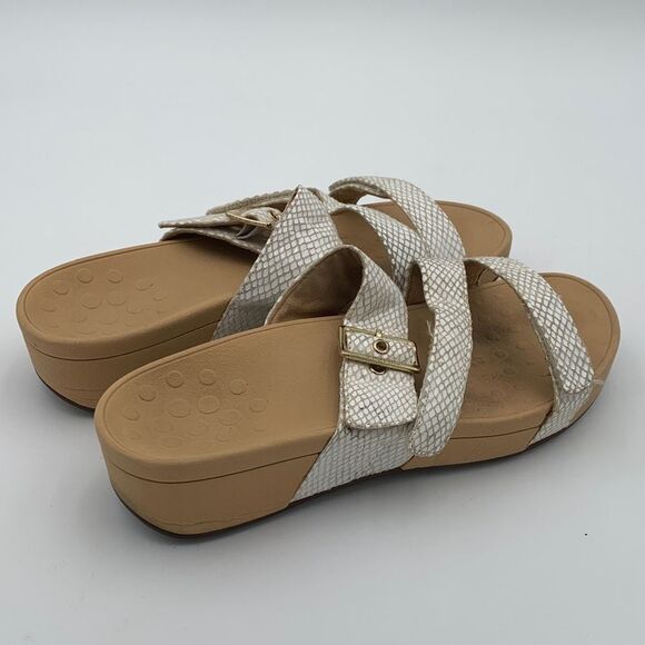 Vionic Pacific Rio slide sandals snake skin slide platform women’s size 10 - Picture 9 of 14